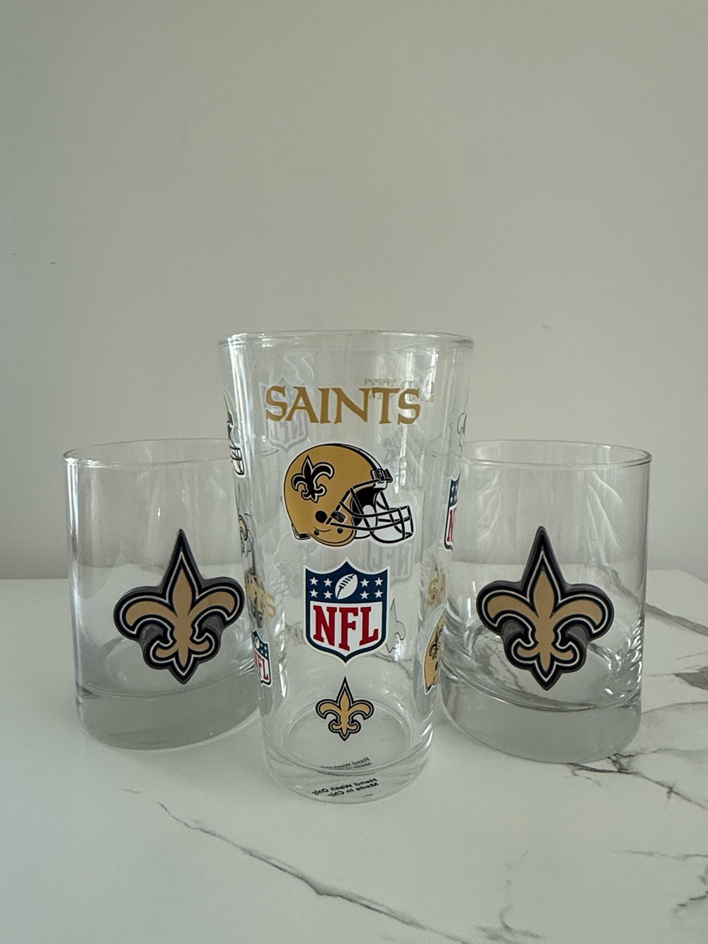 Saints Glassware Set